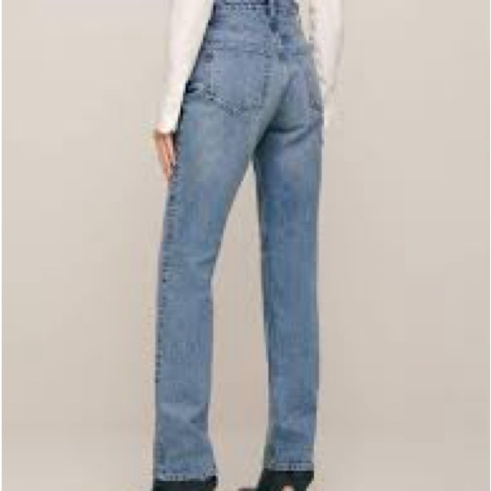 Reformation Blue Straight Leg Jeans - Picture 2 of 5